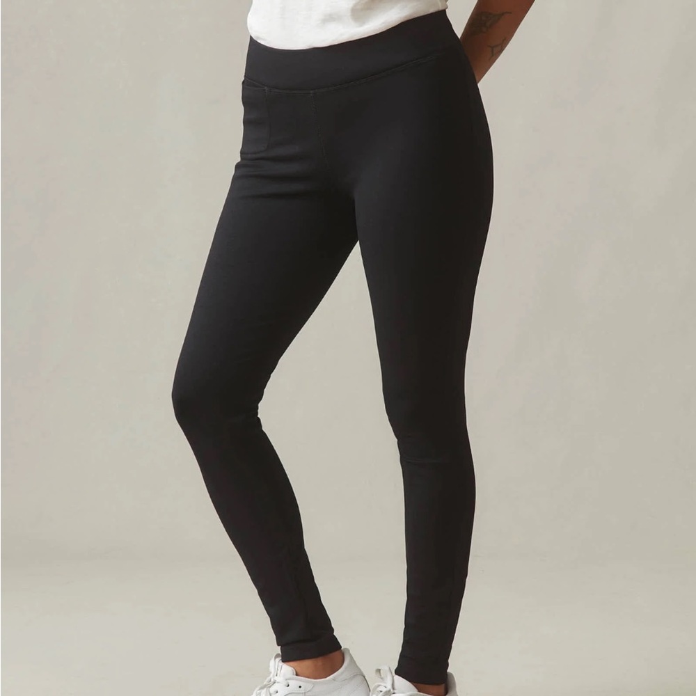 American Giant Athletic Yoga Ponte Elastic Waist Slim Pants Size 6 Tall